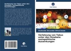 Portada del libro de Verletzung von Tabus unter den Omabala: soziopolitische Auswirkungen