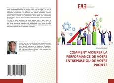COMMENT ASSURER LA PERFORMANCE DE VOTRE ENTREPRISE OU DE VOTRE PROJET? kitap kapağı