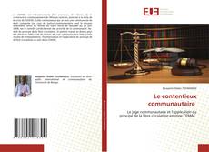 Couverture de Le contentieux communautaire