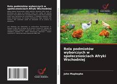 Copertina di Rola podmiotów wyborczych w społecznościach Afryki Wschodniej