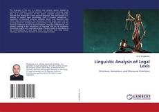 Обложка Linguistic Analysis of Legal Lexis
