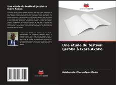 Buchcover von Une étude du festival Ijeroba à Ikare Akoko
