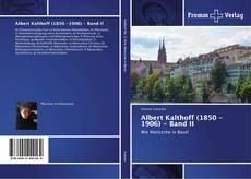 Bookcover of Albert Kalthoff (1850 -1906) - Band II