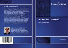 Bookcover of Artikel der Zeitschrift