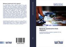 Bookcover of Badanie powierzchni farb olejnych