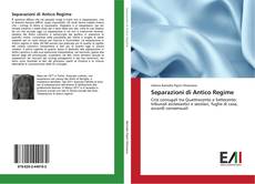 Separazioni di Antico Regime kitap kapağı