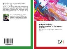 Business strategy implementation in the fashion industry kitap kapağı
