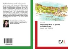Capa do livro de Implementation of gender urban policies: 