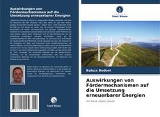 Auswirkungen von Fördermechanismen auf die Umsetzung erneuerbarer Energien kitap kapağı