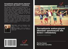 Buchcover von Zarządzanie wakacyjnymi obozami sportowymi dla dzieci i młodzieży