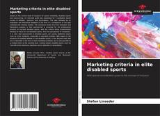 Buchcover von Marketing criteria in elite disabled sports