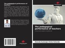 Buchcover von The pedagogical performance of teachers