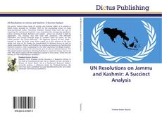 Buchcover von UN Resolutions on Jammu and Kashmir: A Succinct Analysis