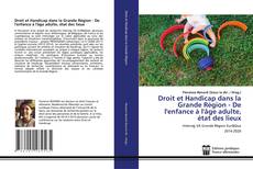 Bookcover of Droit et Handicap dans la Grande Région - De l'enfance à l'âge adulte, état des lieux