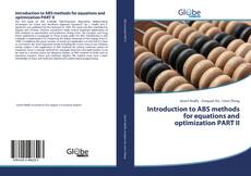 Couverture de Introduction to ABS methods for equations and optimization PART II