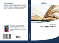 Couverture de Philosophical essays