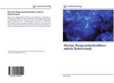 Bookcover of Direkte Baugrundaufschlüsse mittels Bohrtechnik