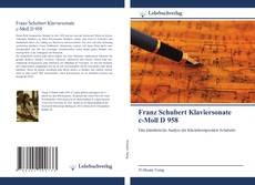 Franz Schubert Klaviersonate c-Moll D 958 kitap kapağı