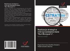 Capa do livro de Realizacja strategii w mikroprzedsiębiorstwie "BurriBurguer's". 