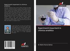 Esperimenti importanti in chimica analitica kitap kapağı