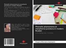 Bookcover of Phonetic phenomena at morpheme junctions in modern Russian