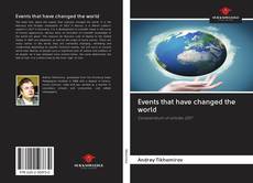 Bookcover of Events that have changed the world