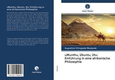 Portada del libro de uMunthu, Ubuntu, Utu: Einführung in eine afrikanische Philosophie