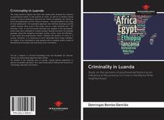 Capa do livro de Criminality in Luanda 