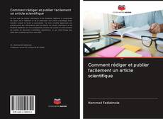 Buchcover von Comment rédiger et publier facilement un article scientifique
