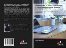 Buchcover von La demografia: un fattore di percezione e di utilizzo pedagogico dei laboratori informatici multimediali