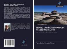 Bookcover of BELANG VAN EIGENWAARDE IN MENSELIJKE RELATIES