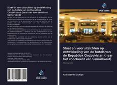 Capa do livro de Staat en vooruitzichten op ontwikkeling van de hotels van de Republiek Oezbekistan (naar het voorbeeld van Samarkand) 