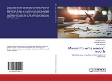 Buchcover von Manual to write research reports