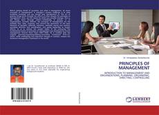 Bookcover of PRINCIPLES OF MANAGEMENT