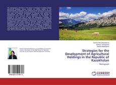 Buchcover von Strategies for the Development of Agricultural Holdings in the Republic of Kazakhstan