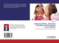 Copertina di Listening Ability - Dictation Technique at the Second Year Students