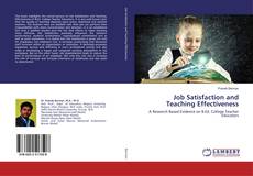 Portada del libro de Job Satisfaction and Teaching Effectiveness
