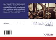 Buchcover von High Temperature Materials