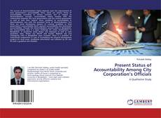 Buchcover von Present Status of Accountability Among City Corporation’s Officials