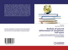 Buchcover von Analysis of ground deformation of viscoelastic half-space