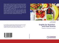 Bookcover of English for Nutrition and Food Science