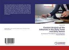Borítókép a  Content Analysis of the Editorials in the Daily Times and Daily Nation - hoz