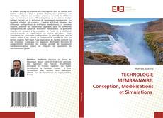 Buchcover von TECHNOLOGIE MEMBRANAIRE: Conception, Modélisations et Simulations
