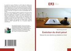 Bookcover of Évolution du droit pénal
