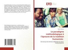 Le paradigme méthodologique à l’épreuve de la tradition humaniste: kitap kapağı