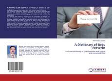 Bookcover of A Dictionary of Urdu Proverbs