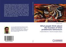 Buchcover von What people think about the function of their problematic behaviours