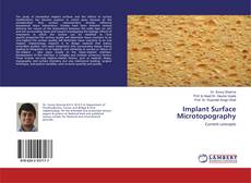 Buchcover von Implant Surface Microtopography