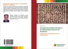Copertina di Compêndios Sobre Gestão e Contabilidade Volume IV- Auditoria