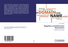 Copertina di Negation and Remnant Movement